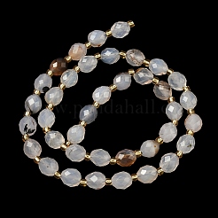 Brins de perles d'agate dendritique naturelle&nbsp;G-F809-A53-01