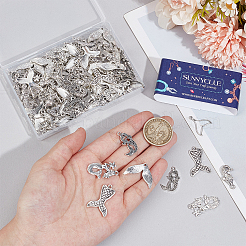 112 pièces 7 styles de pendentifs en alliage de styles tibétains&nbsp;TIBEP-SC0003-06