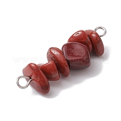 30 Stück 30 Stile 304 gemischte Edelstein-Chip-Perlen-Anschluss-Charms&nbsp;PALLOY-JF02873-02