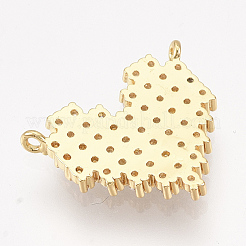 Ottone micro spianare pendenti zirconi&nbsp;ZIRC-S061-122G