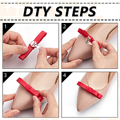 12 Stück Schuhschnallenclips aus PU-Leder&nbsp;HJEW-HY00136
