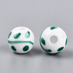 Perles en porcelaine manuelles&nbsp;PORC-N012-12D