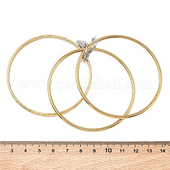 Bracciali multistrato da donna in acciaio inossidabile 304 bicolore&nbsp;BJEW-F540-06GP