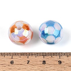 Placage uv perles acryliques opaques&nbsp;OACR-T028-68A