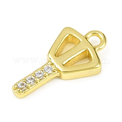 Pendentifs en laiton zircon cubique transparent&nbsp;KK-L238-22G