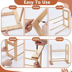 Organizador de cintas de madera&nbsp;DIY-WH0504-725