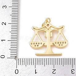 Ottone micro spianare pendenti zirconi&nbsp;KK-G544-29G