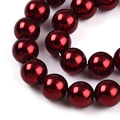 Peinture au four brins de perles de verre nacré&nbsp;HY-N002-5mm-A13