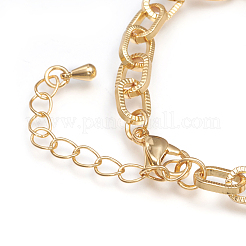 Messing ketten ketten armbänder&nbsp;BJEW-I286-01G