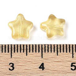 Transparente sprühlackierte Milchglasperlen&nbsp;X2-GLAA-NH0003-01D