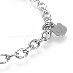 Bracelets à breloques en acier inoxydable 304 résistant au ternissement&nbsp;BJEW-I288-06P