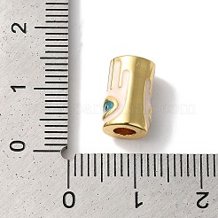 Cremagliera smalto perle di ottone placcatura&nbsp;KK-U019-01G-02