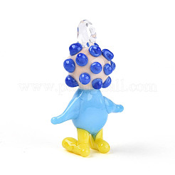 Pendentifs figurines de clown en verre filé à la main&nbsp;LAMP-T025-09A