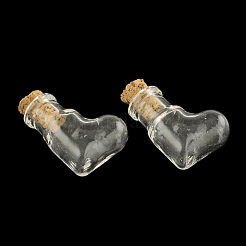 Boot-Glasflasche für Wulst Container&nbsp;X-AJEW-R045-10