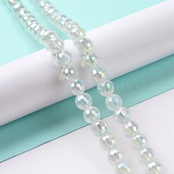 Chapelets de perles en verre d'imitation jade électrolytique&nbsp;GLAA-E036-12C