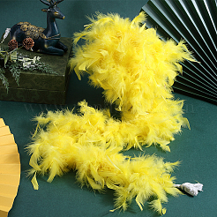 Truthahnfeder-Fluffboa zum Tanzen&nbsp;DIY-WH0568-10B