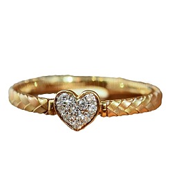 Herz 925 Sterling Silber Mikro Pavé klare Zirkonia Fingerringe&nbsp;FS-WGC3F33-03