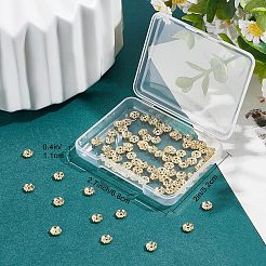 100 tappo per perline in ottone&nbsp;KK-BBC0003-85