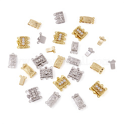 20 x Filigran-Kastenverschlüsse aus Messing im 4-Stil&nbsp;KK-PJ0001-15