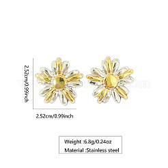 Boucles d'oreilles à tige en acier inoxydable 304 pour femmes&nbsp;WG0A8D7-01