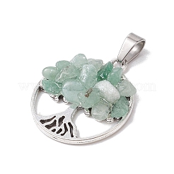 10 pièces 10 styles de pendentifs en pierres précieuses naturelles mélangées&nbsp;PALLOY-JF02836