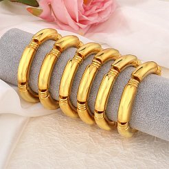 Ccb elastische Armbänder aus gebogenen Kunststoffröhrenperlen für Damen&nbsp;BJEW-SW001583-02