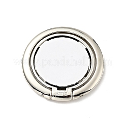 Flacher runder Handyhalter aus Legierung&nbsp;AJEW-E046-01P