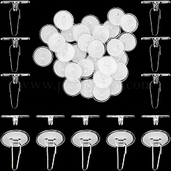2 Satz transparente nahtlose Haken aus Kunststoff&nbsp;AJEW-CP0008-87