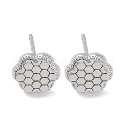 Clous d'oreilles en laiton&nbsp;EJEW-D288-15P