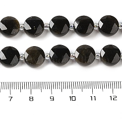 Natürliche goldene Schein Obsidian Perle Stränge&nbsp;G-C116-A07-01