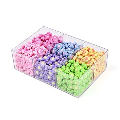 650-700g 6 Farben undurchsichtige Acrylperlen&nbsp;OACR-T029-80M