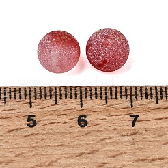Perle di vetro trasparente satinato&nbsp;GLAA-A045-04J