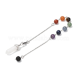 Proiettili e pendoli da rabdomanzia con pietre preziose rotonde&nbsp;PALLOY-JF02034-02