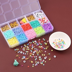 Kit de fabricación de conjunto de joyas de cuentas heishi diy&nbsp;DIY-YW0005-25