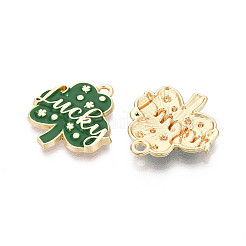 Emaille-Anhänger aus Legierung zum St. Patrick's Day&nbsp;ENAM-T024-52A-G