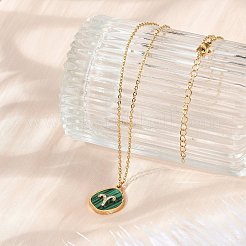Colliers avec pendentif constellation en acier inoxydable 304 micro pavé de zircones cubiques&nbsp;NJEW-R021-01G-01