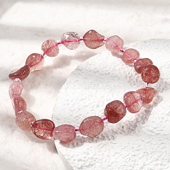 Braccialetti di perline di quarzo fragola naturale&nbsp;GG-CBA05D5-02B-03A