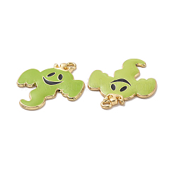 Pendentifs en émail d'alliage de placage de support de thème d'halloween&nbsp;PALLOY-O109-44LG