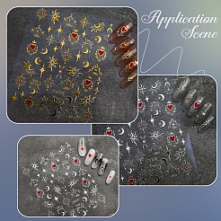 12 Blatt Nagelkunst-Aufkleber mit Haustiermotiven in 6 Farben&nbsp;MRMJ-SP0001-10