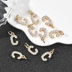 Ciondoli Shegrace in ottone con micro pavé di zirconi cubici trasparenti&nbsp;XGRQ29929-394G-C