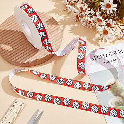 20 Yards Sportball bedrucktes Polyester-Volleyball-Ripsband&nbsp;OCOR-WH0085-75A-02