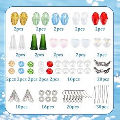 Kit fai da te per realizzare orecchini a tema angelo natalizio&nbsp;DIY-SC0021-65