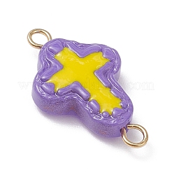 10 Stück 10 Farben handgemachte Bunte Malerei Emaille Religion Kreuz Verbinder Verbinder Charms&nbsp;PALLOY-JF04302