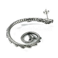 Orecchini a polsino in acciaio chirurgico inossidabile 316&nbsp;EJEW-E300-18AS-03