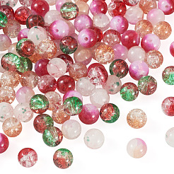 120 pz 6 colori trasparenti perline di vetro screpolate per verniciatura a spruzzo&nbsp;GLAA-TADJ0001-21B-C