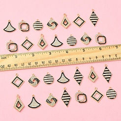 28 Stück 7 Arten Legierung Emaille Anhänger&nbsp;FIND-FS0003-23