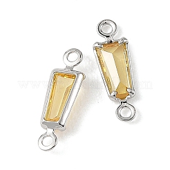 Ciondoli a forma di trapezio in ottone con pavé di zirconi cubici Shegrace&nbsp;XGRQ2O984-444C-P