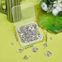 60 pièces 3 styles pendentifs en alliage de style tibétain&nbsp;TIBEP-SC0002-27