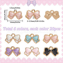 120pcs 6 pendentifs en alliage de couleurs&nbsp;FIND-SC0013-15