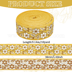 10 yards de rubans de polyester brodés de style ethnique&nbsp;OCOR-FG0002-24B